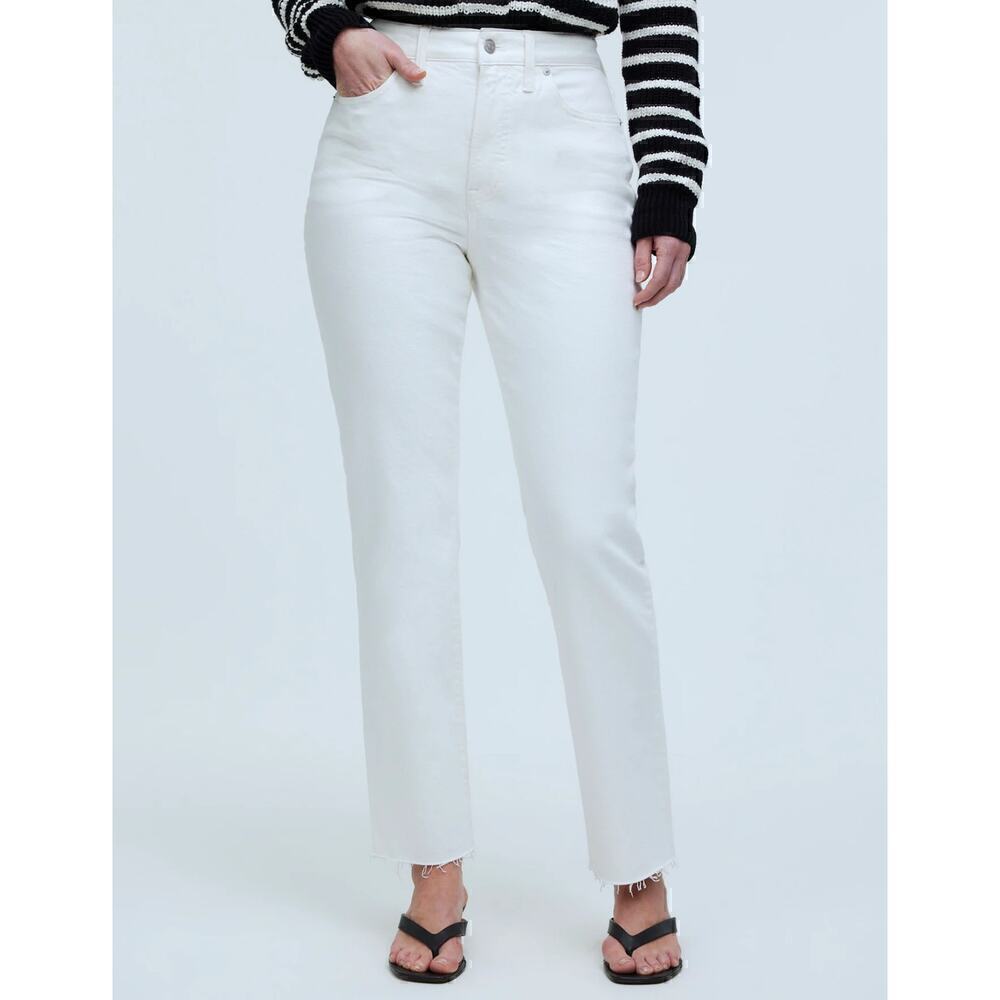 Madewell Women's Tall Curvy Perfect Vintage Jean Tile White 25 Tall